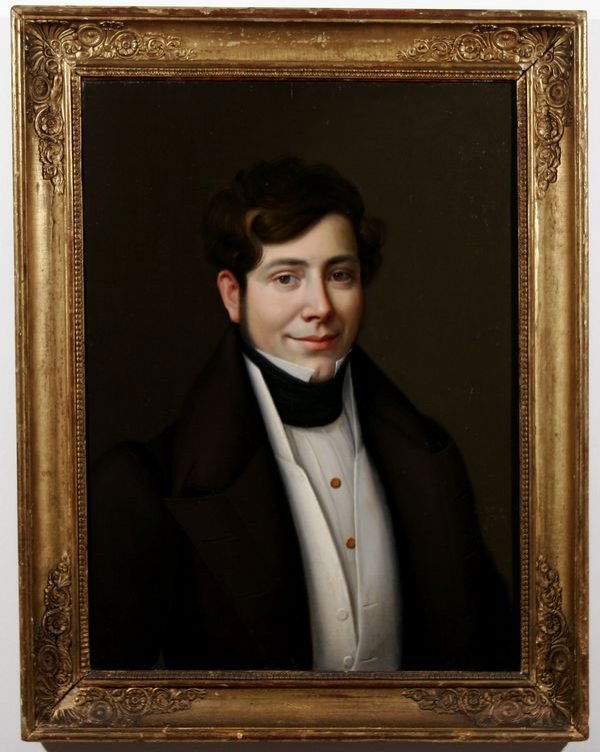 19THC RUSSIAN Antique Oil Painting Young Man: 19TH CENTURY RUSSIAN, Portrait of a Young Man, oil on panel, 22 3/4 x 17 1/2 in. (57.8 x 44.5 cm). ---------- Please note, ebay allows you to bid live in real time on this item or leave an absentee bi