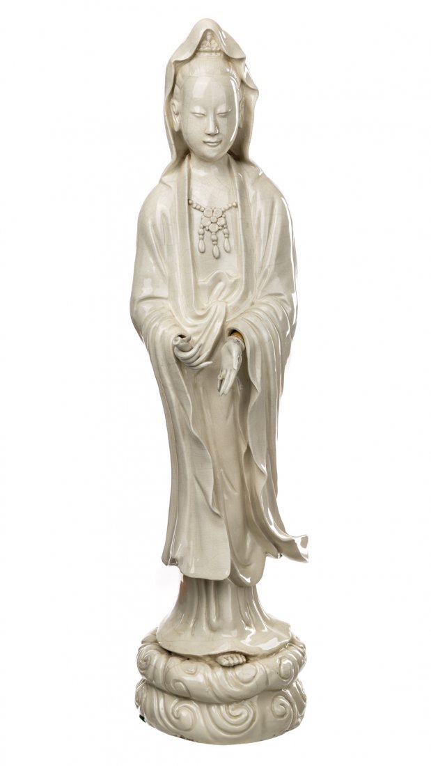 A SOFT PASTE FIGURE OF GUANYIN (1 of 2)
