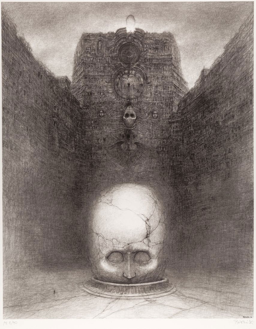 A PORTFOLIO OF 29 PRINTS BY ZDZISLAW BEKSINSKI (POLISH (1 of 10)