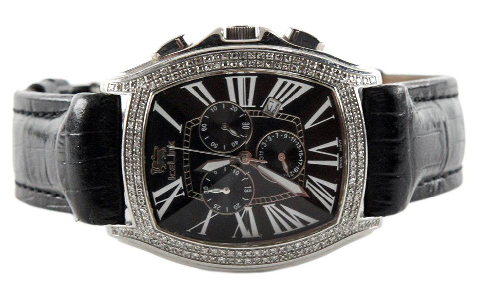 IceLink Mens Watch with Diamonds