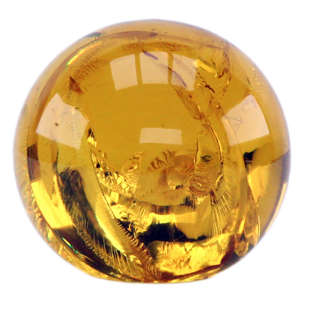 Fractal Resin Sphere by Pierre Giraudon: Fractal Resin Sphere by Pierre GiraudonSize: 5" x 5"Pierre Giraudon (1923-2012) was both a biologist and an artist, although he resisted the latter label in favor of the former. After studying botany