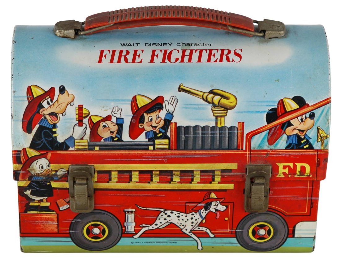 Walt Disney Characters "Fire Fighters"  Lunchbox (1 of 3)
