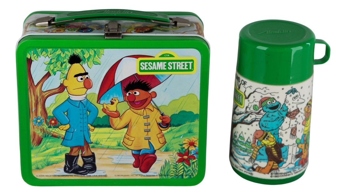 Sesame Street Lunchbox and Thermos: Sesame Street Lunchbox and Thermos