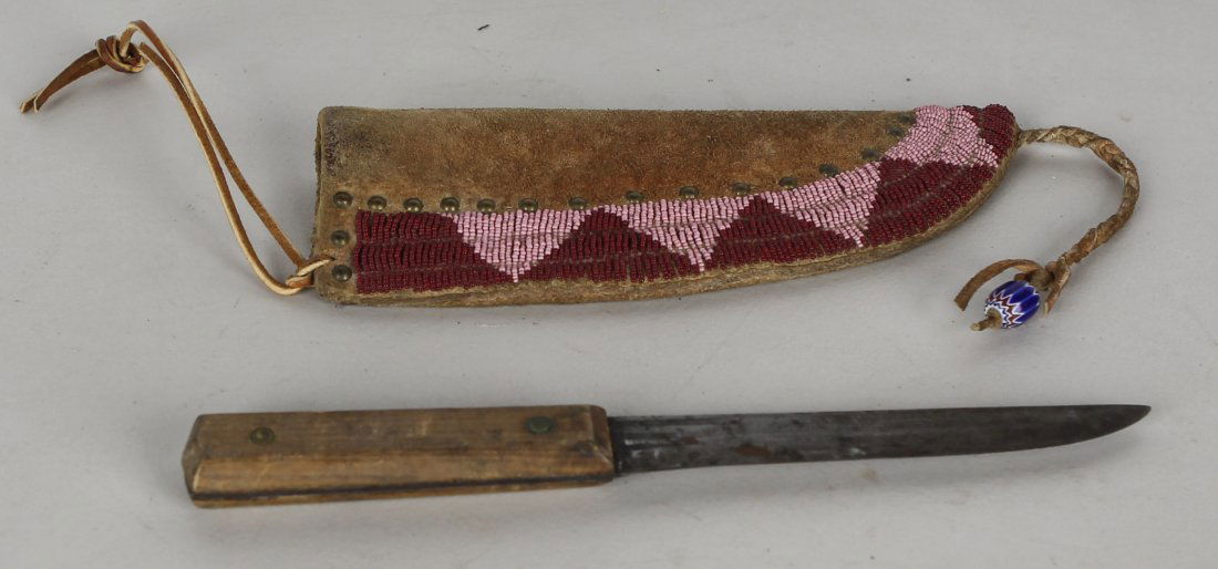 Vintage Handheld Knife With Sheath (1 of 2)