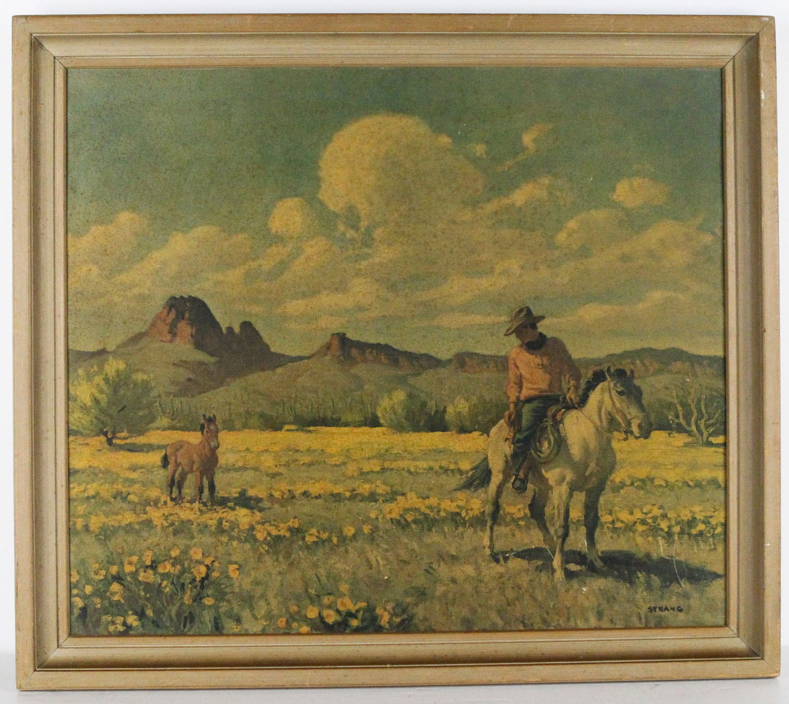 Vintage Slow Poke Lithograph by Ray C. Strang 1893-1957 (1 of 4)