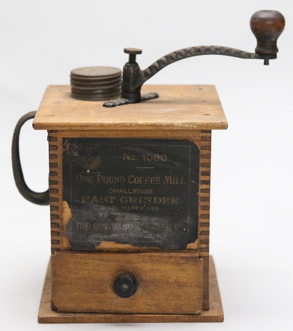 Vintage Wooden Sun Manufacturing Co. Coffee Grinder (1 of 3)