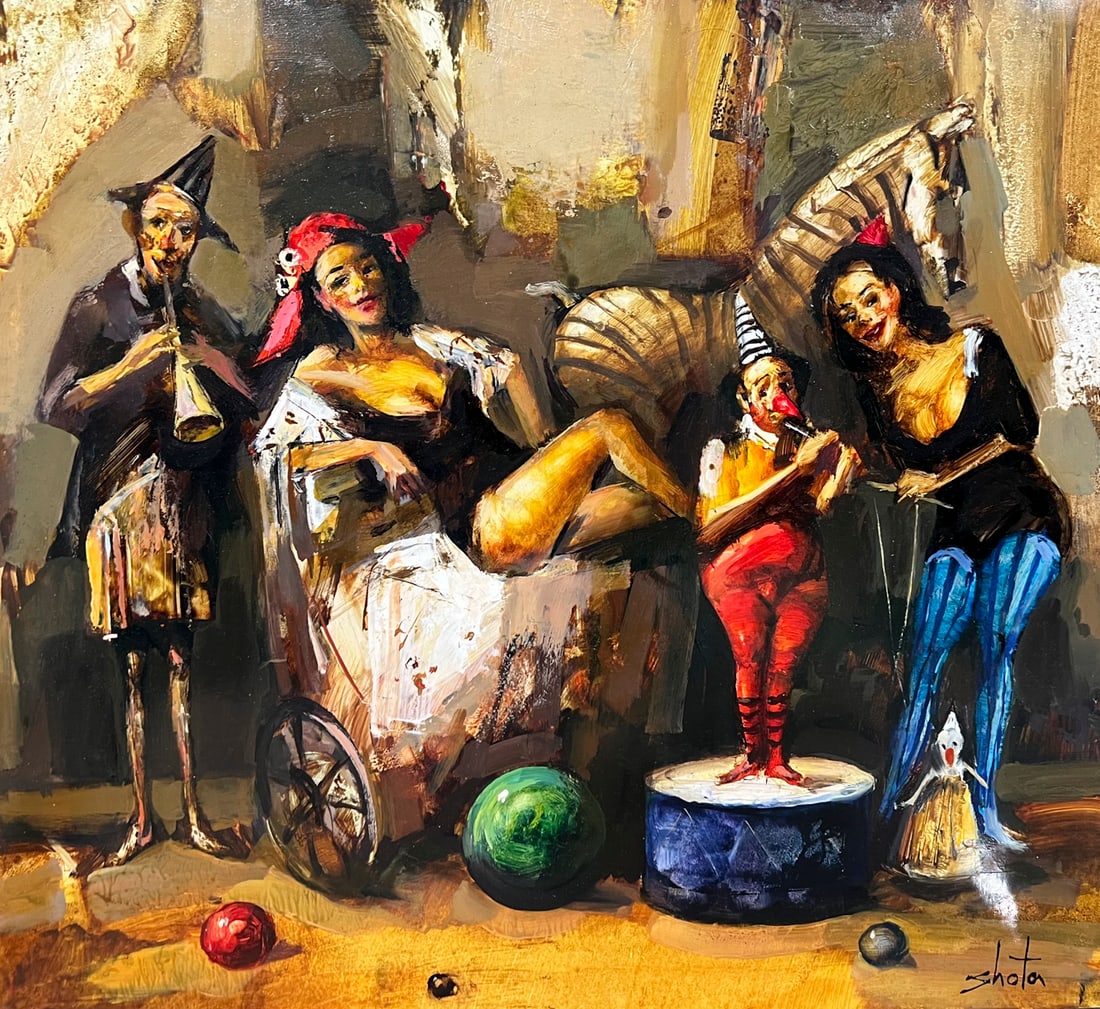 Circus Painting by Armenian artist Shota Voskanyan (1 of 4)