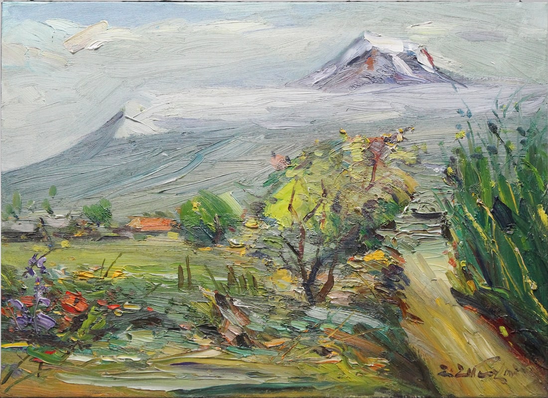 Aragats Painting by Shmavon Shmavonyan (1 of 2)