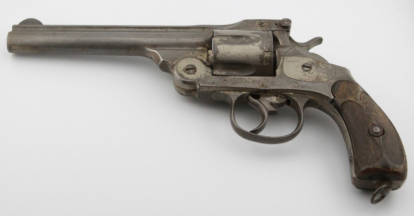 Eibar Model O.P Double-Action Spanish Revolver, circa 1926: The Eibar Model O.P Double-Action Revolver from Spain, circa 1926, embodies the robust craftsmanship of early 20th-century firearms. Featuring a distinctive design and functional double-action mechani