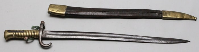 Uruguayan 1895 Modified 1869 Werder Bayonet and Scabbard