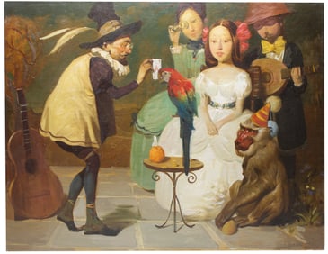 Tigran Asatryan / Magician with Parrot / Armenian artist