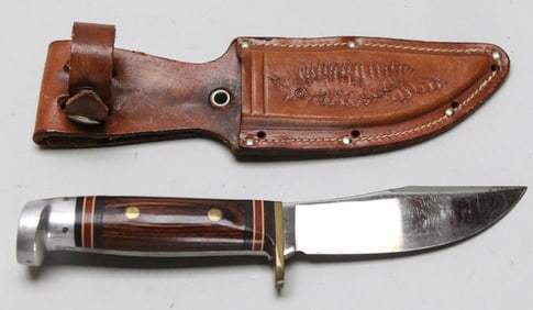 Hunting Knife with Belt Sheath