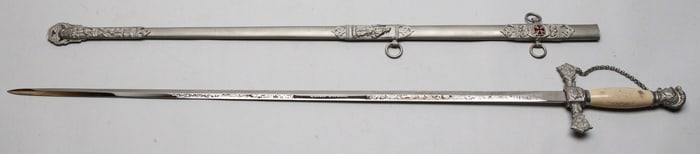 Knights of Templar Masonic Ceremonial Sword, circa 1820’s