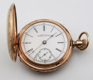 1892 American Waltham Gold-Filled Hunter Pocket Watch