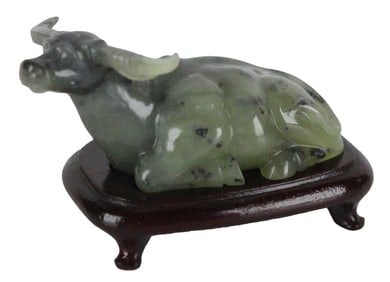 Chinese Jade Buffalo Figurine