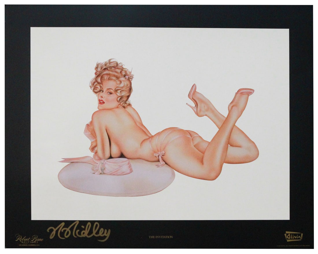 Olivia De Berardinis "The Invitation" Fine Art Pin-Up Lithograph (1 of 3)