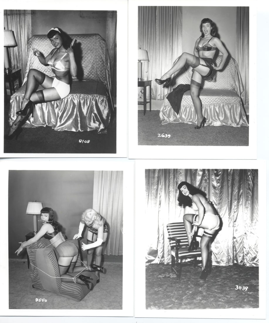 Rare Irving Klaw Authentic Vintage 1950s Bettie Page  Negative Prints (1 of 2)