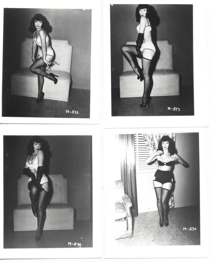 Rare Irving Klaw Authentic Vintage 1950s Bettie Page  Negative Prints (1 of 2)