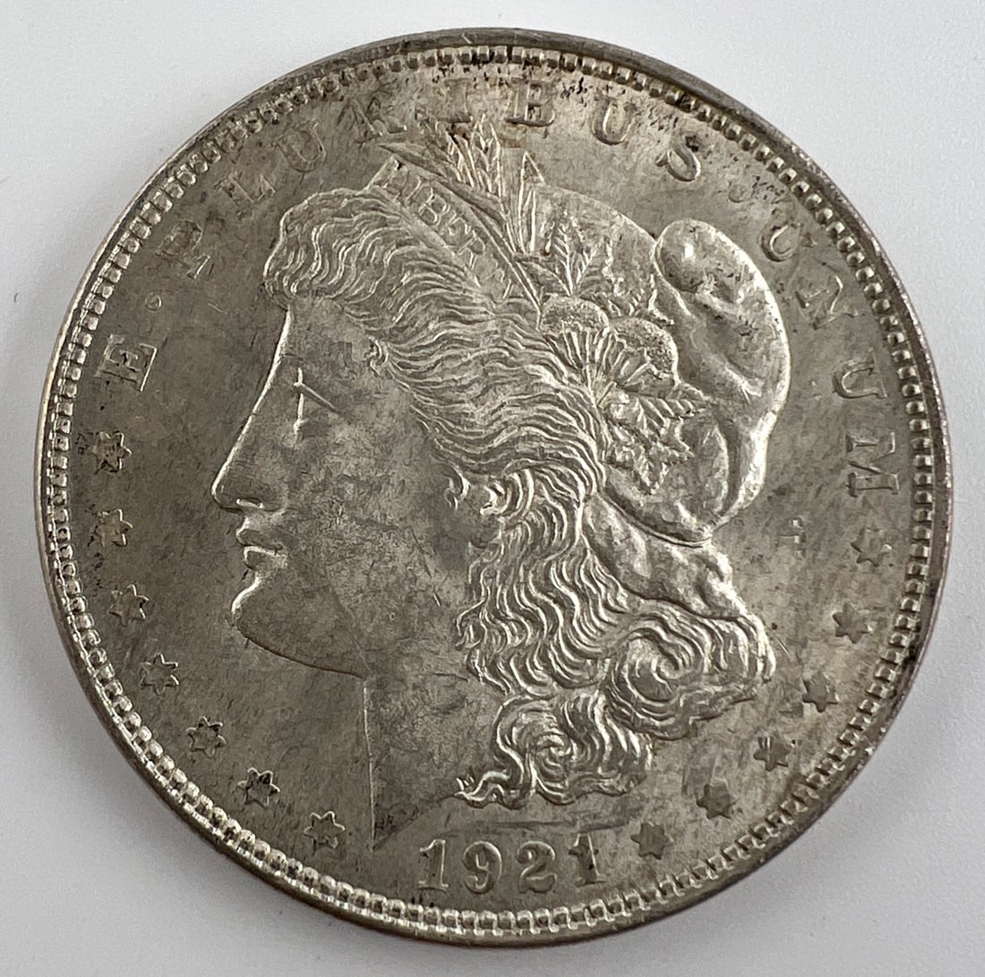 1921 Morgan Silver Dollar Coin - United States (1 of 2)