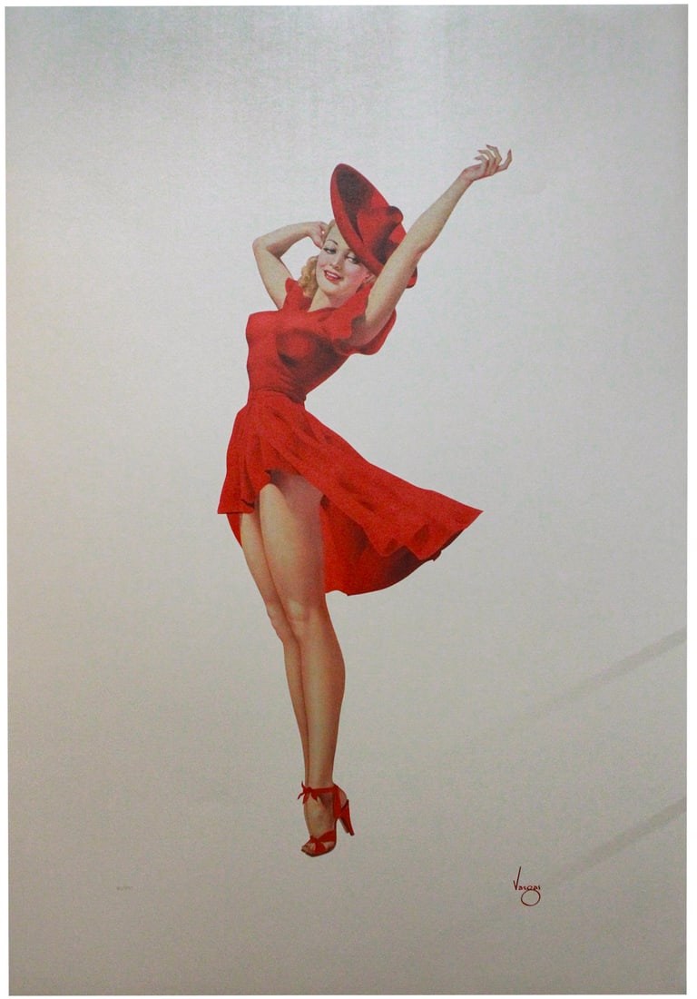 Vargas Girl in Red – Limited Edition Lithograph Poster (1 of 5)