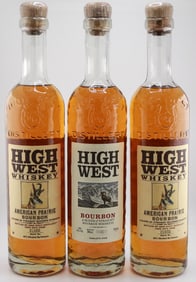 High West Bourbon/American Prairie Bourbon Whiskey Lot of 3 750ml
