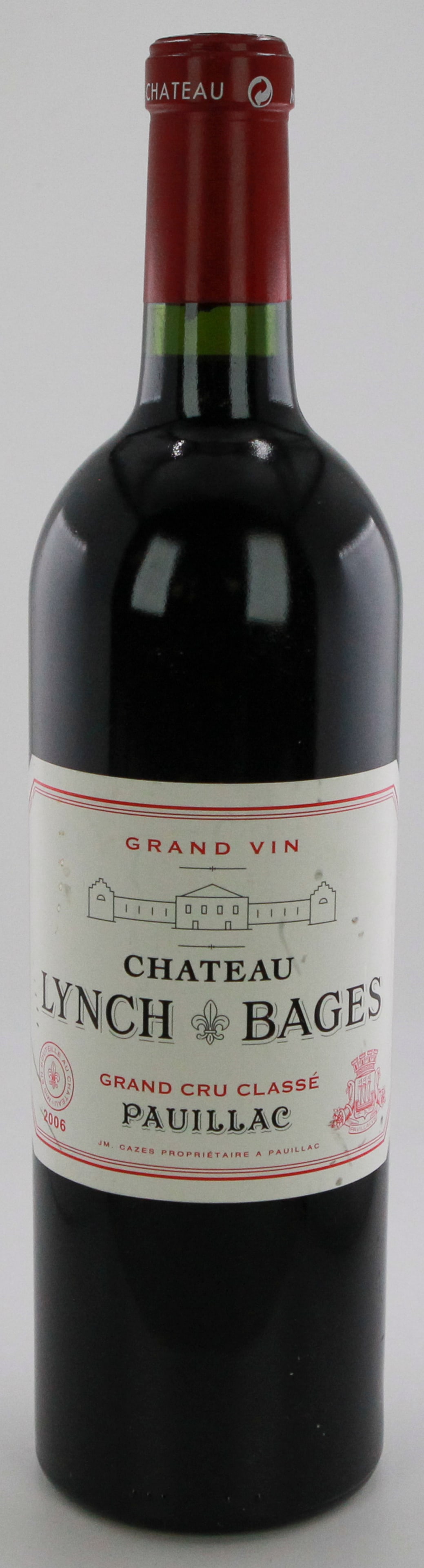Château Lynch-Bages 2006 Pauillac Grand Cru Classé: Château Lynch-Bages 2006 Pauillac Grand Cru Classé. This highly sought-after Bordeaux red wine comes from the esteemed Pauillac appellation, known for its rich and full-bodied character. The 2006 vi