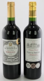 Lot of 2 Bordeaux Wines/La Fleur de Bordeaux 2018 & Vieux Frêne Bordeaux 2018