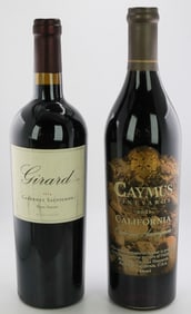 Lot of 2 Wines/Girard Cabernet Sauvignon Napa Valley 2014 & Caymus Vineyards California Cabernet
