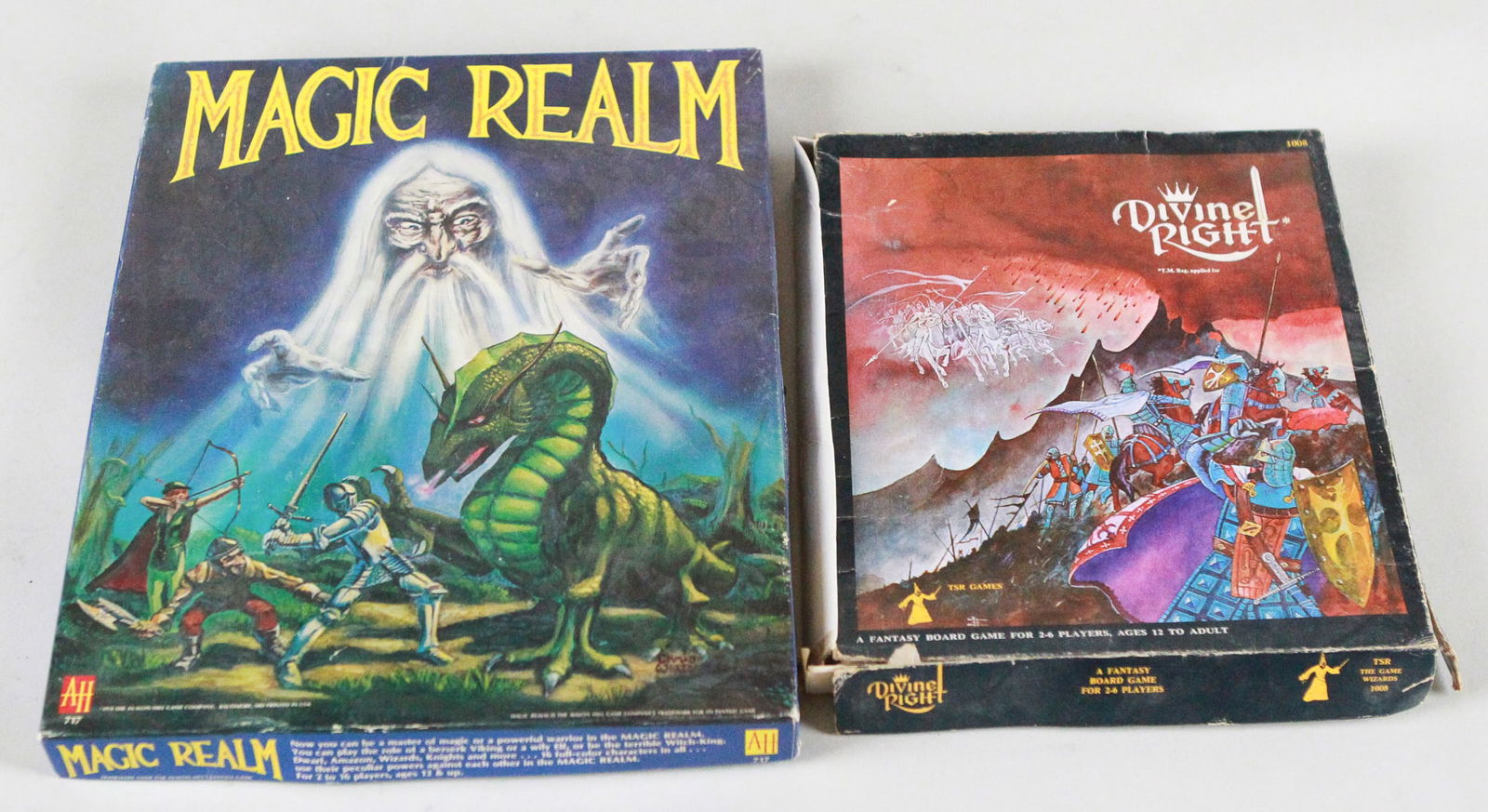 Classic Fantasy Board Game Lot Magic Realm & Divine Right (1 of 2)