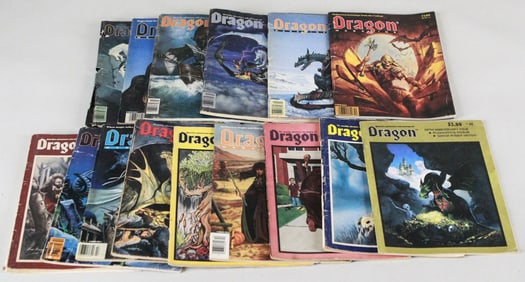 Lot of 15 Dragon Magazines Classic Issues for Collectors