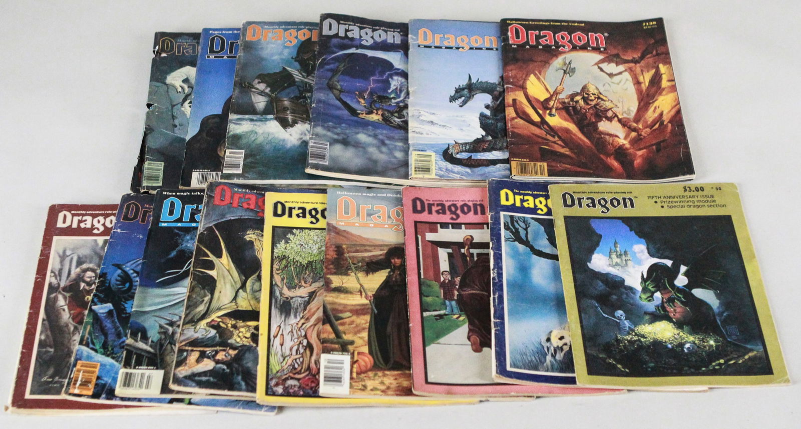 Lot of 15 Dragon Magazines  Classic Issues for Collectors (1 of 2)