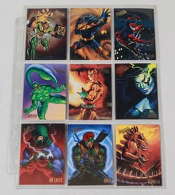 Lot of 9 Spider-Man Trading Cards A Collector's Assortment