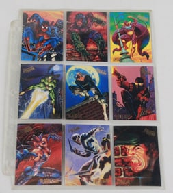Lot of 9 Spider-Man Trading Cards A Collector's Assortment