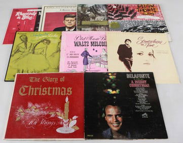 Lot of 9 Assorted Vinyl Records