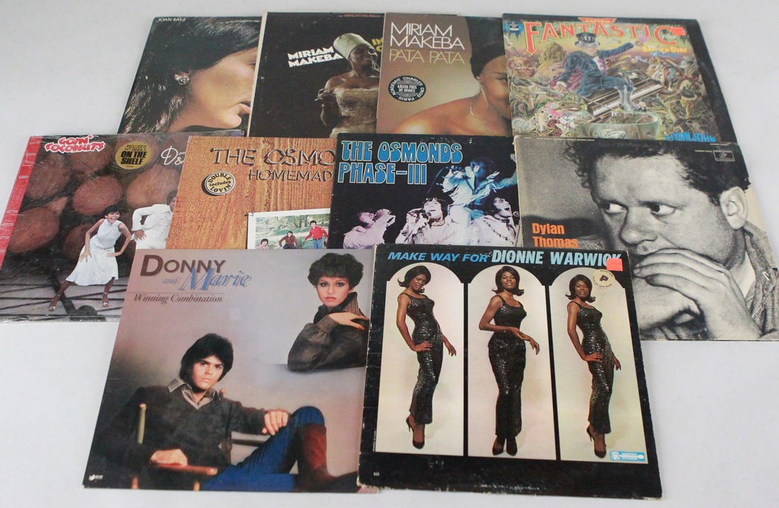 Lot of 10 Assorted Vinyl Records (1 of 1)