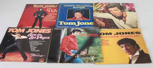 Lot of 6 Tom Jones Vinyl Records