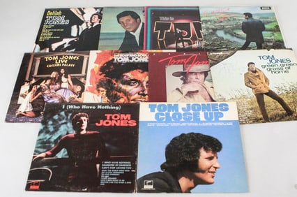 Lot of 10 Tom Jones Vinyl Records