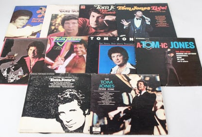 Lot of 10 Tom Jones Vinyl Records