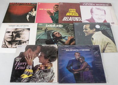 Lot of 9 Assorted Vinyl Records