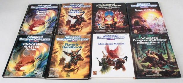 Lot of 8 Advanced Dungeons & Dragons Game Books
