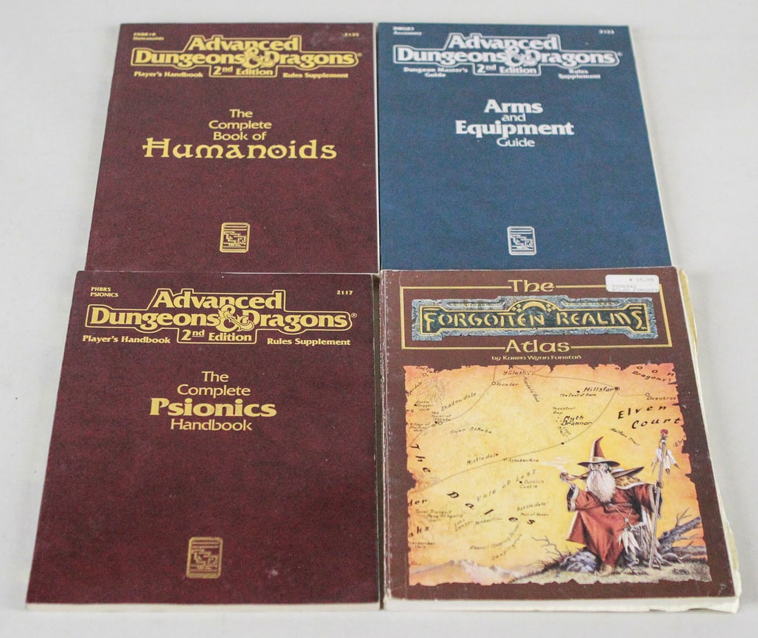 Lot of 4 Advanced Dungeons & Dragons Books (1 of 1)