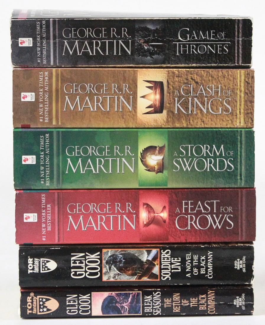 Lot of 6 Fantasy Books  George R.R. Martin & Glen Cook (1 of 1)