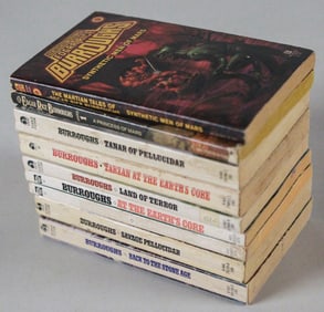 Lot of 9 Edgar Rice Burroughs Books