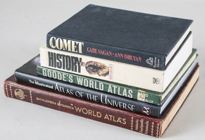 Lot of 5 Books World Atlases and Science