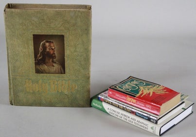 Lot of 5 Religious and Biblical Books