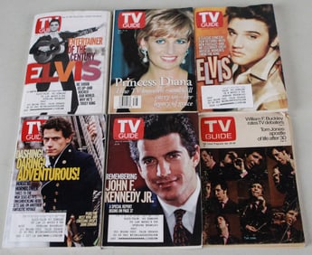 Lot of 6 TV Guide Magazines