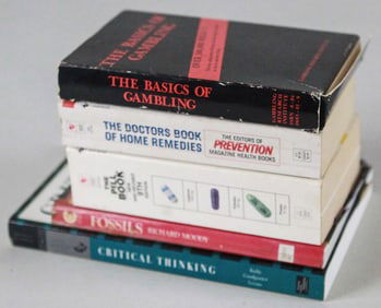 Lot of 5 Books Gambling Health Science and Critical Thinking