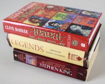 Lot of 3 Books Clive Barker Stephen King and Fantasy Anthology