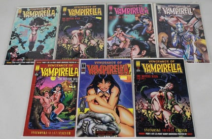 Lot of 7 Vengeance of Vampirella Comic Books