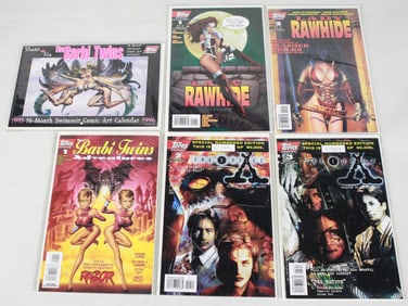 Lot of 6 Comics and Collectibles Including The X Files and Lady Rawhide